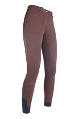 Dámské rajtky HKM Kate se silkonovým sedem  hnědé - kate 3