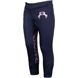 Dětské jezdecké legíny -Pink Pony- tm.modré