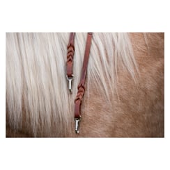 Westernové otěže L-pro West  - 522442-l-pro-west-westernzuegel-brown-detail-2