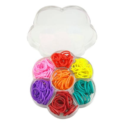 Gumičky mix barev v krabičce kytička