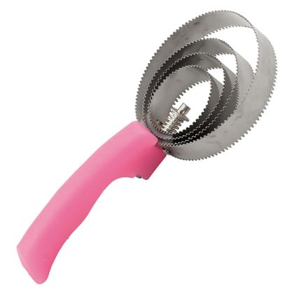 Kovové hřbílko spirála -Třpytky neon růžová 