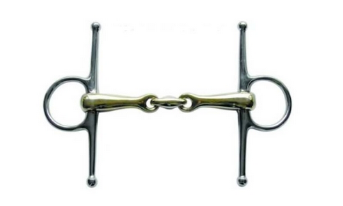 Roubíkové udidlo 2 x lomenné Argentan