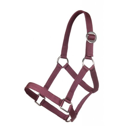 Ohlávka Mini Shetty HKM vínová