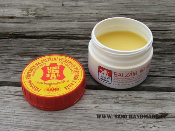 Balzám na kůži BANG se včelím voskem + houbička - 200g