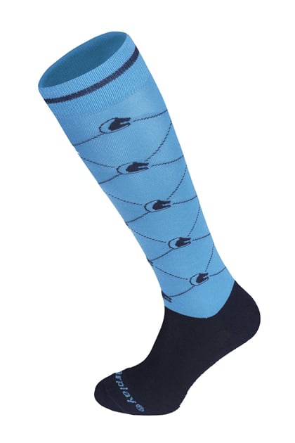 Jezdecké podkolenky FP Logo light navy blue