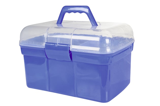 Box s čištěním HKM 2V1 royal modrá