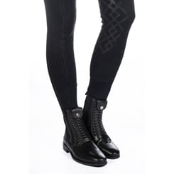 Dámské rajtky HKM Jeans Denim- Silikon- černé - rajtky 7