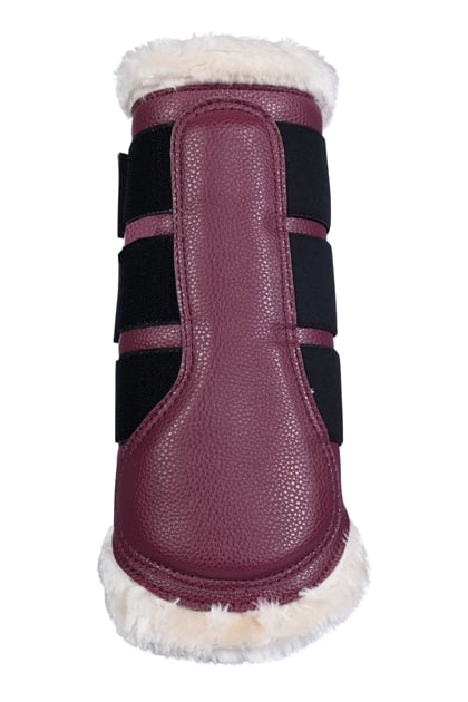 Kamaše HKM -Comfort Premium Fur- vínové