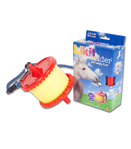 Držák plastový na Likit červený