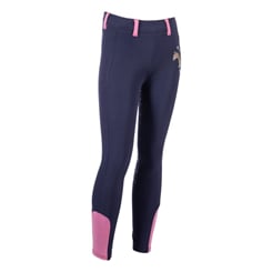 Dětské jezdecké legíny HKM -Pony Dream II- navy/pink - leginy pink 2