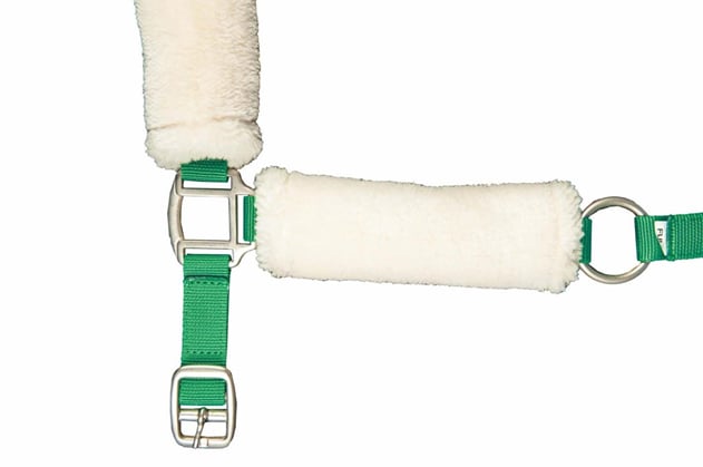 Ohlávka HKM s beránkem zelená