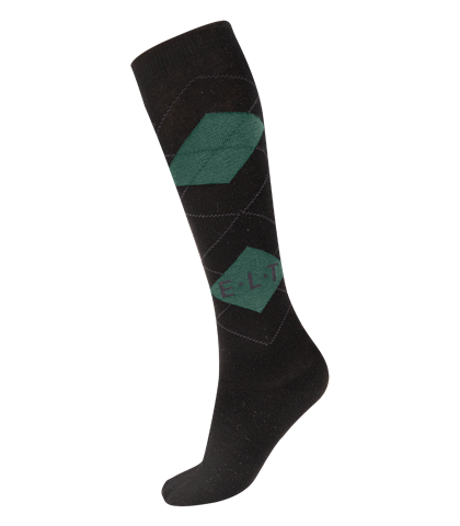 Jezdecké podkolenky Karo, black/emerald