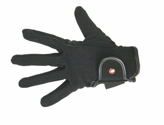 Dětské jezdecké rukavice HKM černé