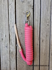 Lonž BANG horsemanship 3,8m 14mm KARABINA KŮŇ růžová - lonz pink