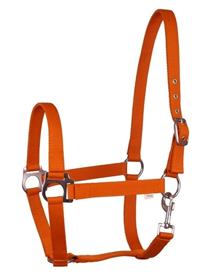 Ohlávka nylonová Fair Play oranžová