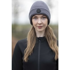 Pletená čepice HKM -Ruby- grau - ruby seda 2