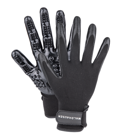 Čistící rukavice pár 2ks s hroty černé