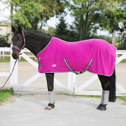 Deka odpocovací Britta růžová s břišními pásy