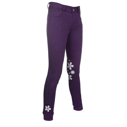 Dětské rajtky HKM Leni dunkel lilac