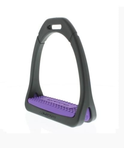 Třmeny Compositi 12cm fialové