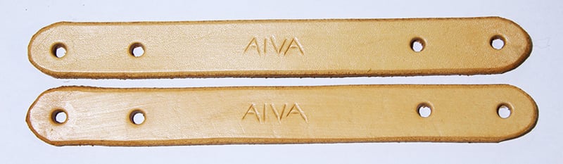 Otěže provazové s kůží tmavě modré - kožena koncovka