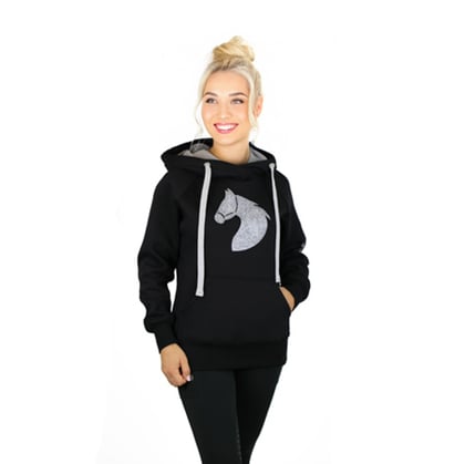 Dámská mikina Glitter Long Horse black