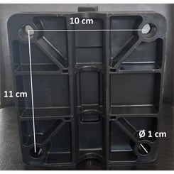 Napáječka plastová s mosazným ventilem černá - black 2