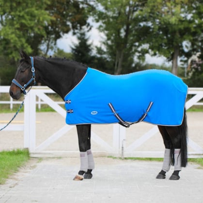 Deka odpocovací Britta modrá s břišními pásy