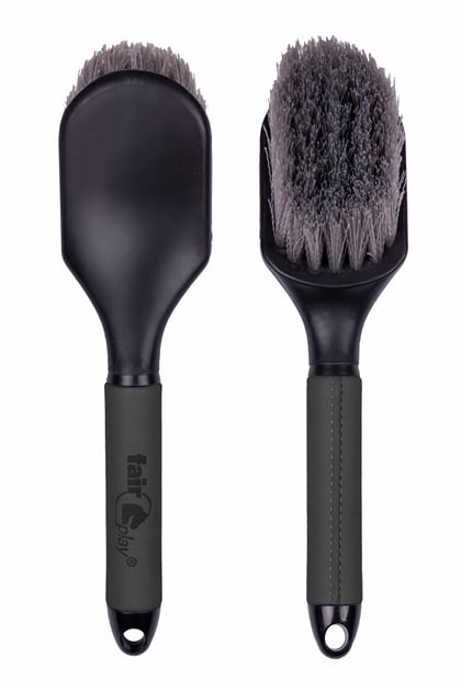 Kartáč na kopyta kožený FP black