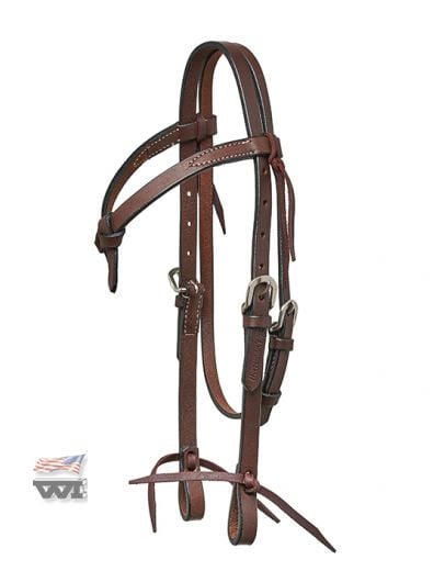 Westernová uzdečka malý SHETTY tmavě hnědá