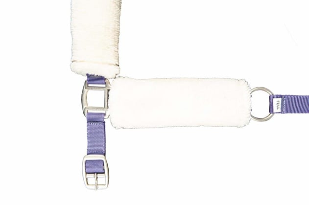 Ohlávka HKM s beránkem fialová