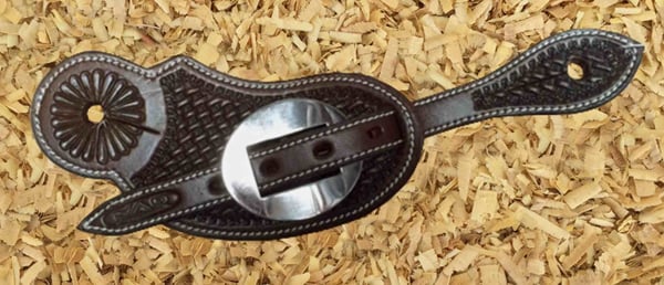 Dětské westernové řemínky dark chestnut