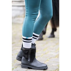 Kožené termoboty HKM -Preakness- short černé - termo cerne 6