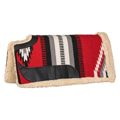 Westernová deka s vykrojeným kohoutkem červená