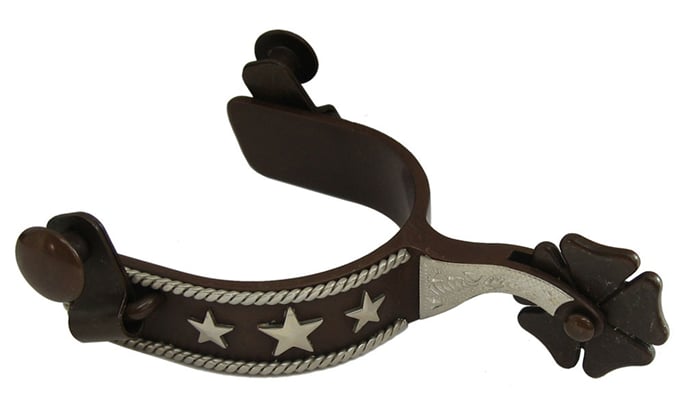 Westernové dámské ostruhy hvězdy