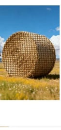 Síť na 150cm balík sena s oky 4,2cm černá