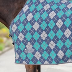 Deka odpocovací Dalia tyrkysová/modrá - deka tyrkys 2