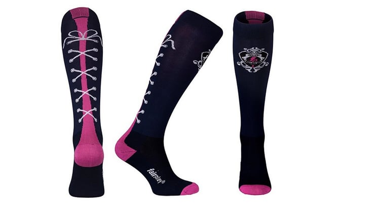 Jezdecké podkolenky FP Ines navy/pink