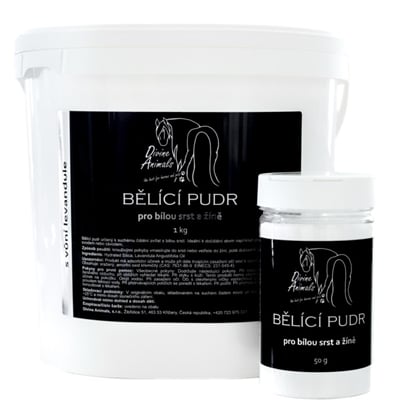 Bělící pudr pro bílou srst s žíně 1kg