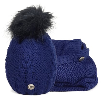 Čepice s nákrčníkem HE Mirella navy